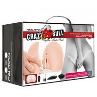 Шикарный мастурбатор Crazy Bull вагина и попка с двойным виброэлементом