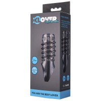 Насадка на пенис с петлей под мошонку и точечно-ребристым рельефом ToyFa XLover