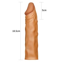 Фото Lovetoy, Китай Удлиняющая насадка на пенис мулат Penis Sleeve + 5 см