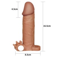Удлиняющая насадка на пенис мулат Penis Sleeve + 5 см