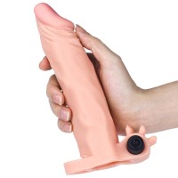 Удлиняющая насадка на пенис с вибрацией X-Tender Penis Sleeve + 6 см