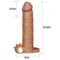 Насадка удлиняющая Penis Extension Sleeve плюс 7,5 см мулат
