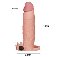 Удлиняющая насадка на пенис с вибрацией X-Tender Penis Sleeve + 5,5 см