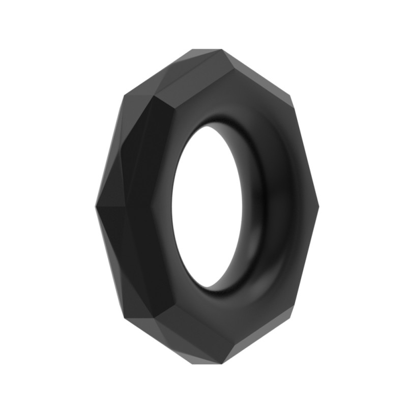 Черное эрекционное кольцо Cock Ring
