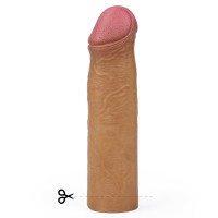 Удлиняющая насадка на пенис Revolutionary Silicone Nature Extender мулат + 5,5 см