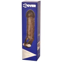 Насадка с увеличенной головкой и вибростимулятором ToyFa XLover 15,5 см