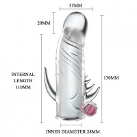 Насадка на пенис с вибрацией и анальным стимулятором