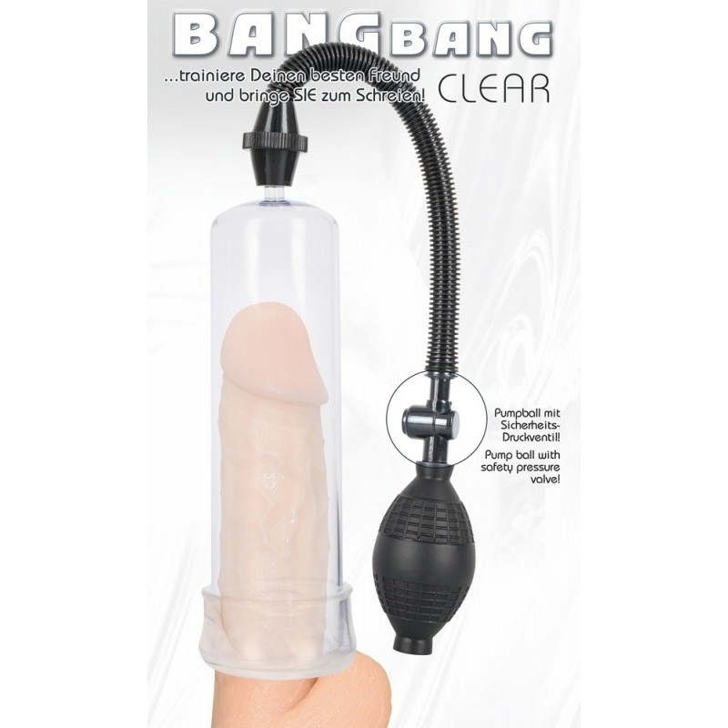 Вакуумная помпа для пениса Bang Bang Сlear