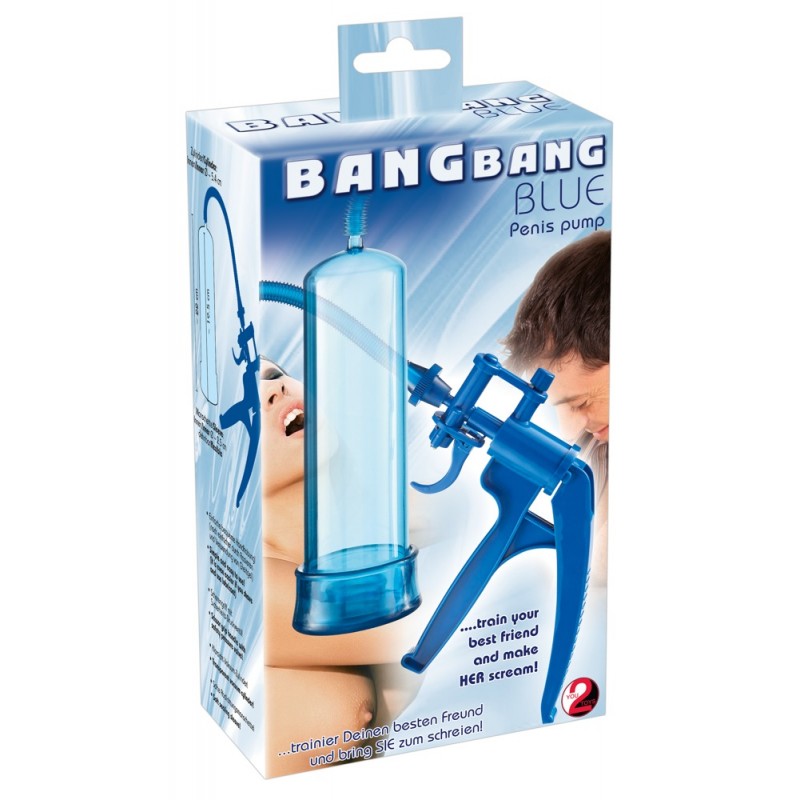 Вакуумная помпа для пениса Bang Bang Blue