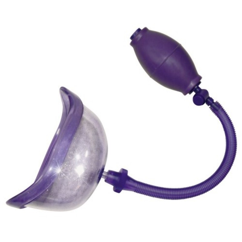 Пурпурная вакуумная вагинальная помпа с грушей