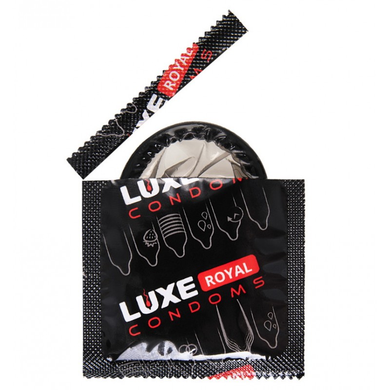 Черные презервативы Luxe Royal Black Collection 3 шт