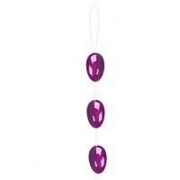 Анально-вагинальные шарики на веревке пурпурные