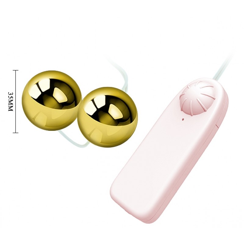 Золотые вагинальные шарики с вибрацией