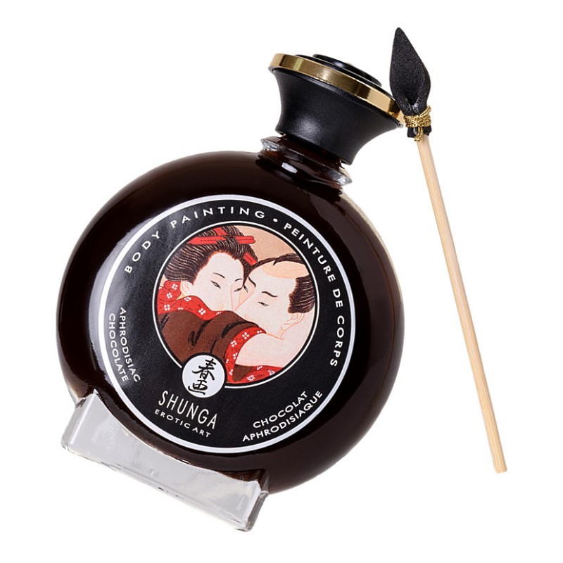 Съедобная крем-краска для тела Shunga Aphrodisiac Chocolate шоколад 100 мл