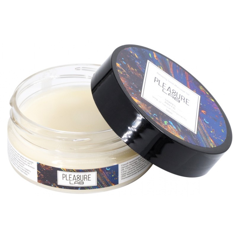 Твердое массажное масло с афродизиаком Pleasure Lab Relaxing виноград и инжир 50 мл