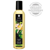 Расслабляющее съедобное массажное масло Shunga Organica Exotic с зеленым чаем 250 мл