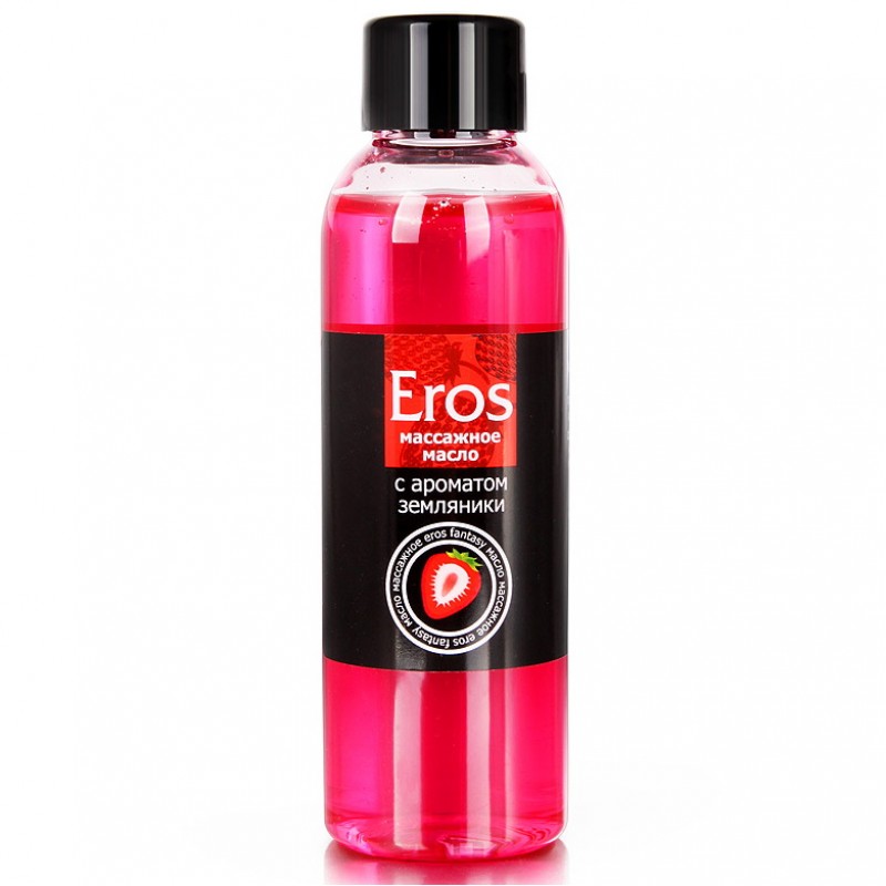 Массажное масло с ароматом земляники Eros Exotic 75 мл