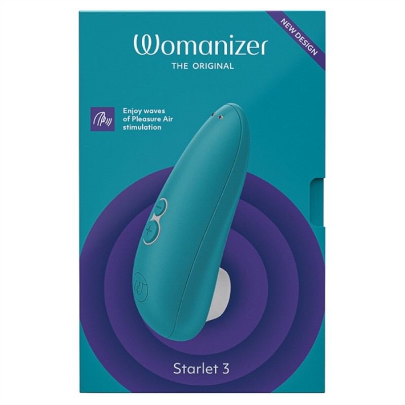 Компактный бесконтактный стимулятор клитора Womanizer Starlet 3 Turquoise