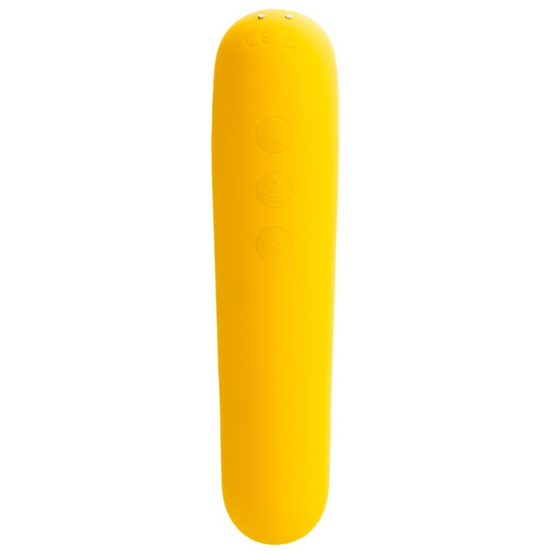 Клиторальный смарт-стимулятор с вибрацией Satisfyer Dual Love желтый