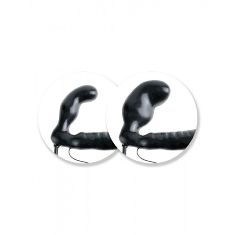 Безремневой страпон с вибрацией Inflatable Vibrating Strapless Strap-On