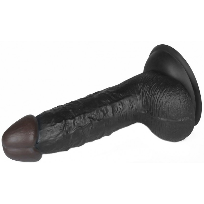 Фото Lovetoy, Китай Страпон черный Easy Strapon Set 20 см