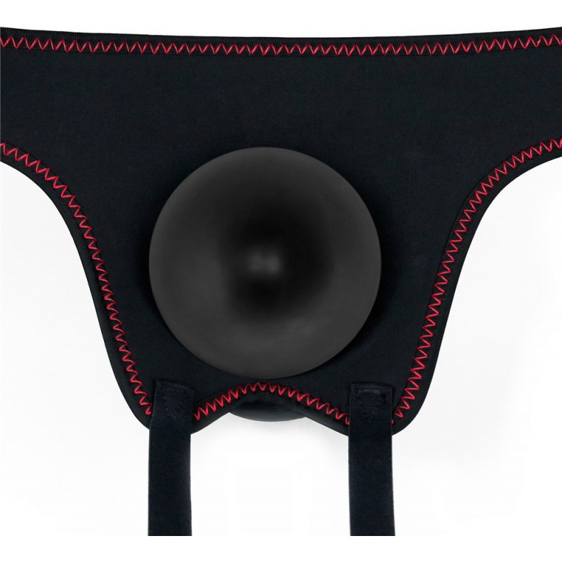 Фото Lovetoy, Китай Страпон черный Easy Strapon Set 20 см