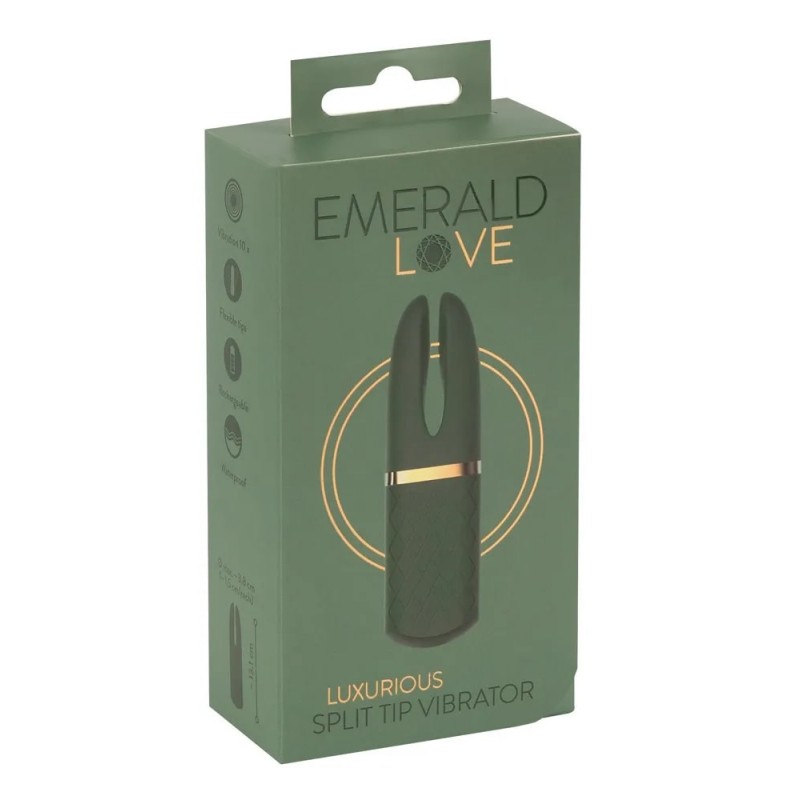 Универсальный вибростимулятор Emerald Split Tip Luxurious