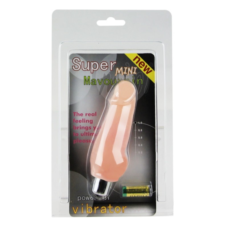 Реалистичный мини-вибратор Super Mini 12 см