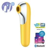 Клиторальный смарт-стимулятор с вибрацией Satisfyer Dual Love желтый