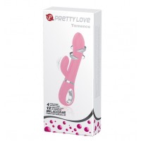 Фото Pretty Love, Китай Вибратор с клиторальным стимулятором и функцией ротации Pretty Love Ternence нежно-розовый