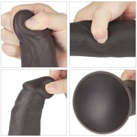 Изображение Lovetoy, Китай Вибратор-мулат с ротацией Dual Layered Silicone Rotator Black 23 см
