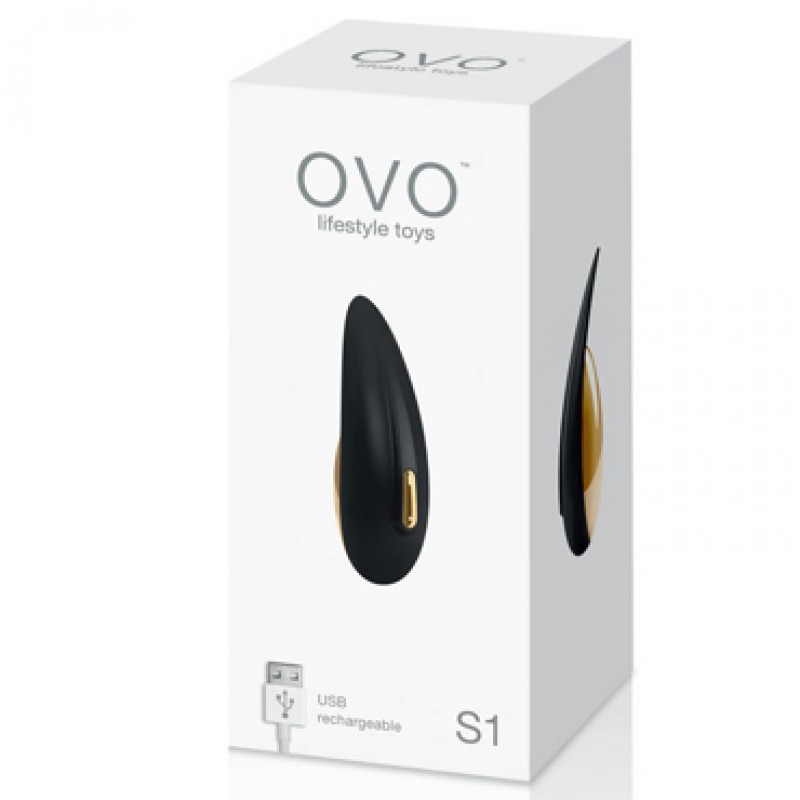 Фото Ovo, Германия Ovo S1 Клиторальный стимулятор черно-золотой