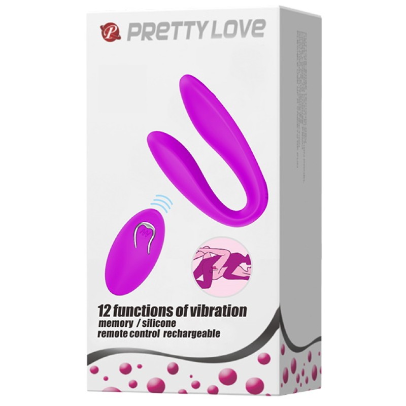 Вибромассажер для пар с дистанционным управлением Pretty Love Letitia