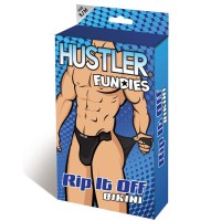 Классические черные трусы Hustler Fundies на двух липучках SM