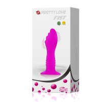Рельефный анальный вибростимулятор Pretty Love Fist