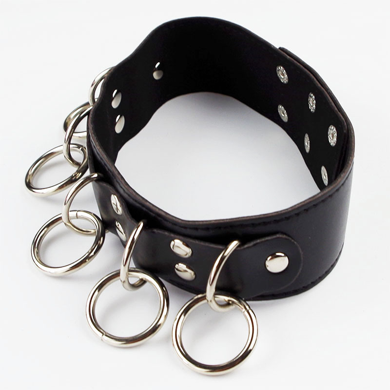 Фото HSY, Китай Ошейник БДСМ с металлическими кольцами