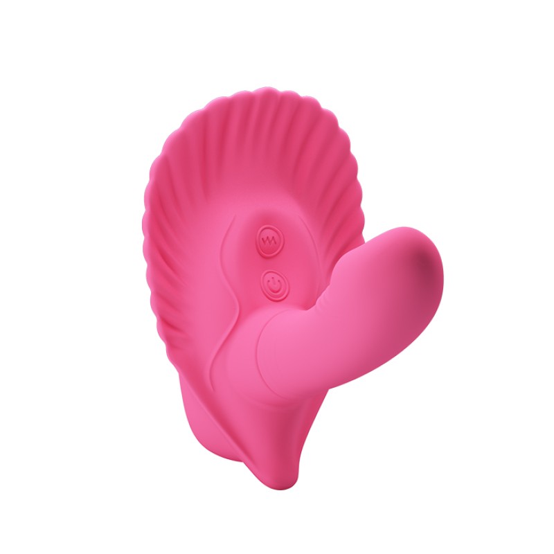 Смарт-стимулятор клитора с вагинальным отростком Fancy Clamshell Smart
