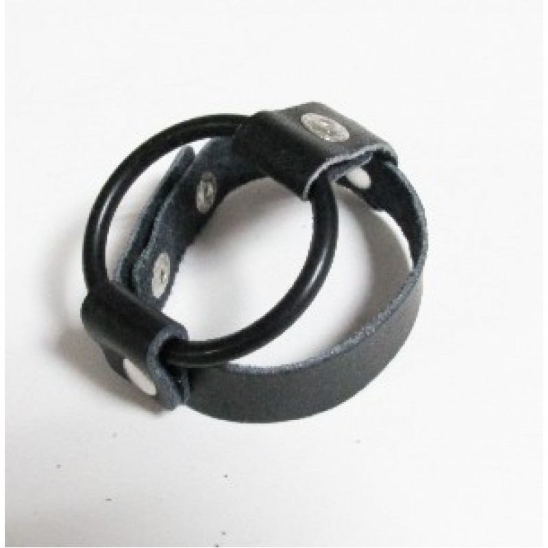 Двойное эрекционное кольцо для утяжки пениса и мошонки