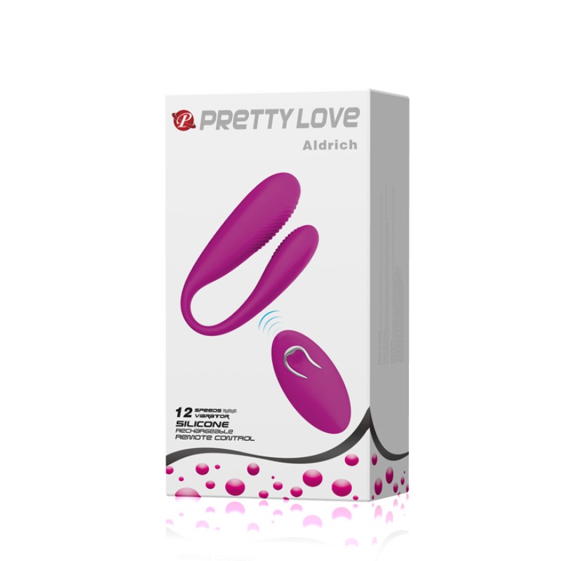 Вибратор для двоих с дистанционным управлением Pretty Love Aldrich
