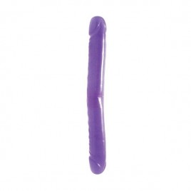 Фиолетовый двусторонний фаллоимитатор 30 см