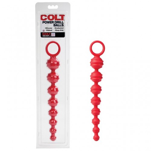 Рельефная цепь Colt из красного силикона