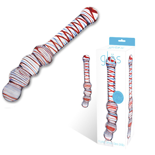 Фото Glas, USA Двухсторонний фаллос с полосами Crystal Climax