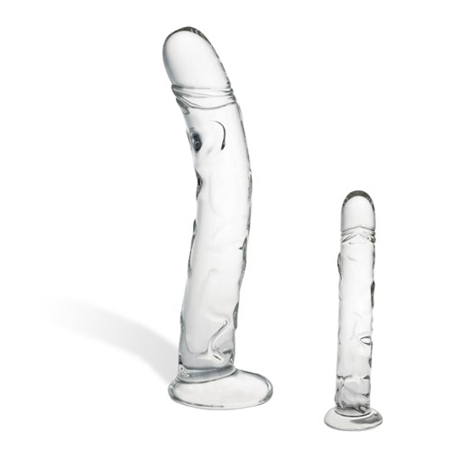 Фото Glas, USA Фаллоимитатор из стекла X-Curve Ribbed