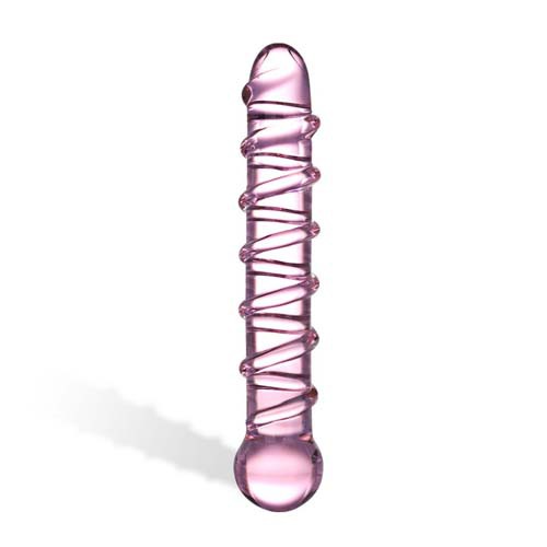 Фото Glas, USA Прозрачный фаллос из стекла со спиралью