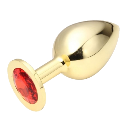 Фото HSY, Китай Большая золотистая пробка со стразом Gold Ruby L