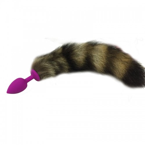 Изображение HSY, Китай Хвостик с силиконовой фиолетовой пробкой