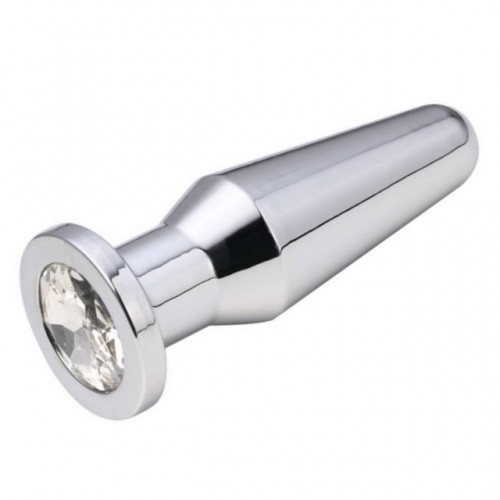 Фото HSY, Китай Конусная пробка с кристаллом Anal Plug Silver Diamond L