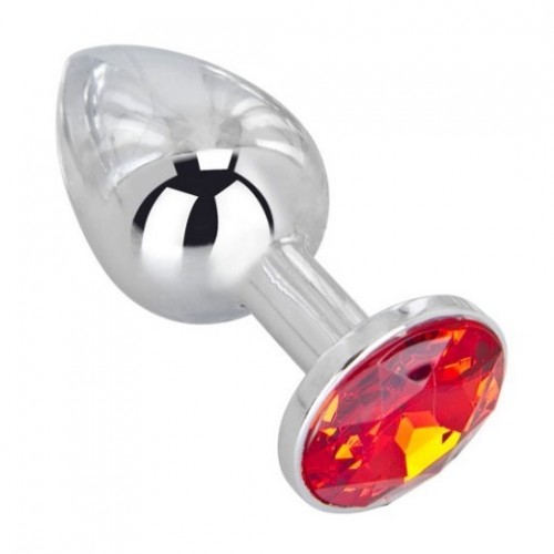 Изображение HSY, Китай Мини-плаг из стали с кристаллом Red Flame