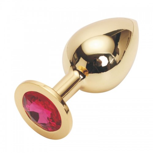 Фото HSY, Китай Стальная пробка Jewelry Plug Medium Gold фуксия