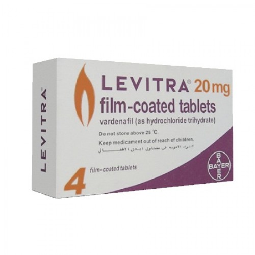 Изображение  Levitra 4 таблетки 20 mg